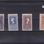 CRS1234 SELLOS ESPAÑA Nº CAT. 1075/6 Y 1079/80 USADOS SERIE CORTA