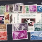 CRS1283 SELLOS ESPAÑA AÑOS 1957-1958 COMPLETO SIN CHARNELA