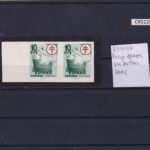 CRS1285 SELLOS ESPAÑA Nº CATALOGO 1067 SIN CHARNELA ERROR PAREJA SIN DENTAR