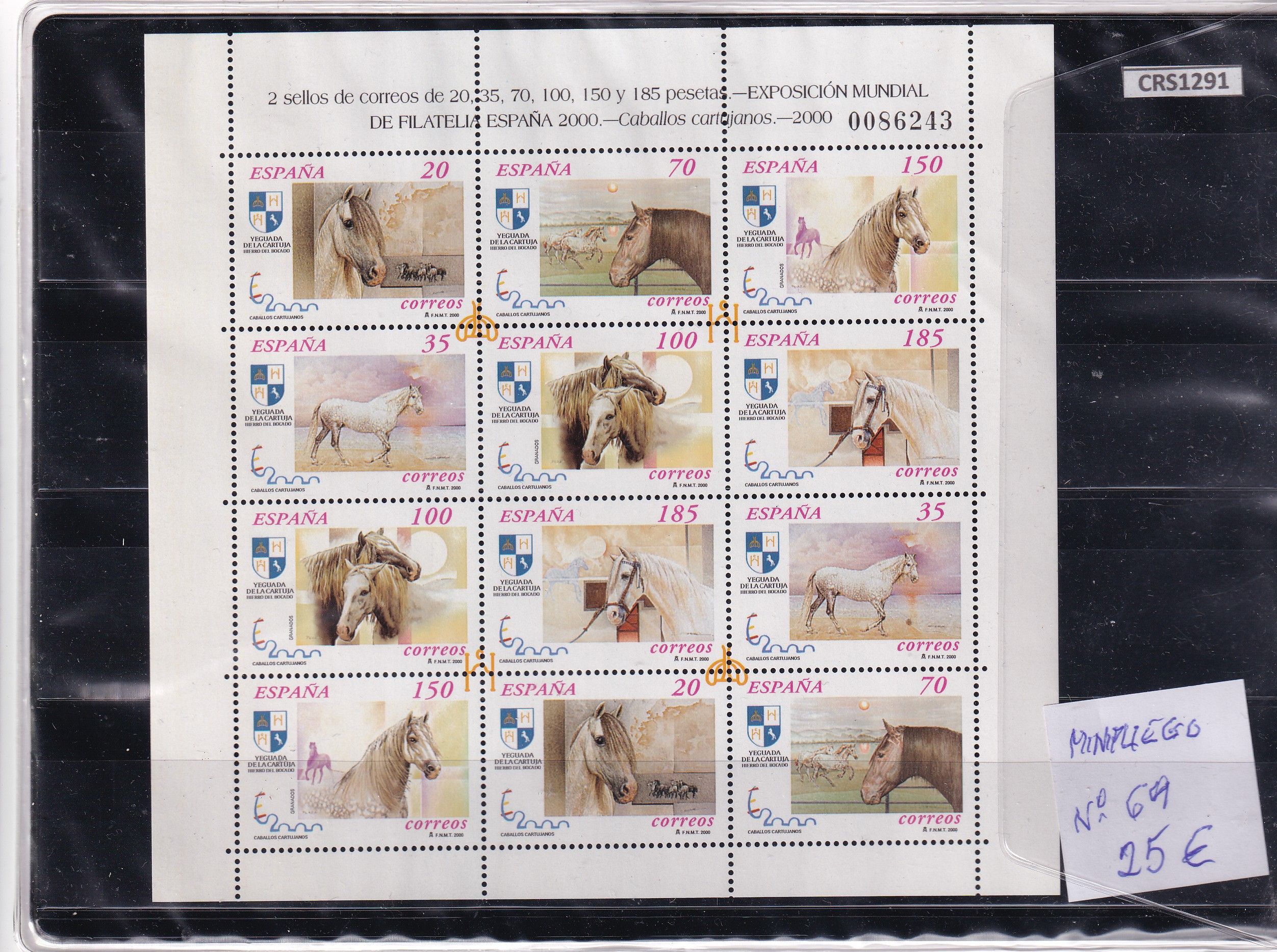 CRS1291 CRS1291 SELLOS ESPAÑA Nº CATALOGO 69 MINIPLIEGO - Imagen 1