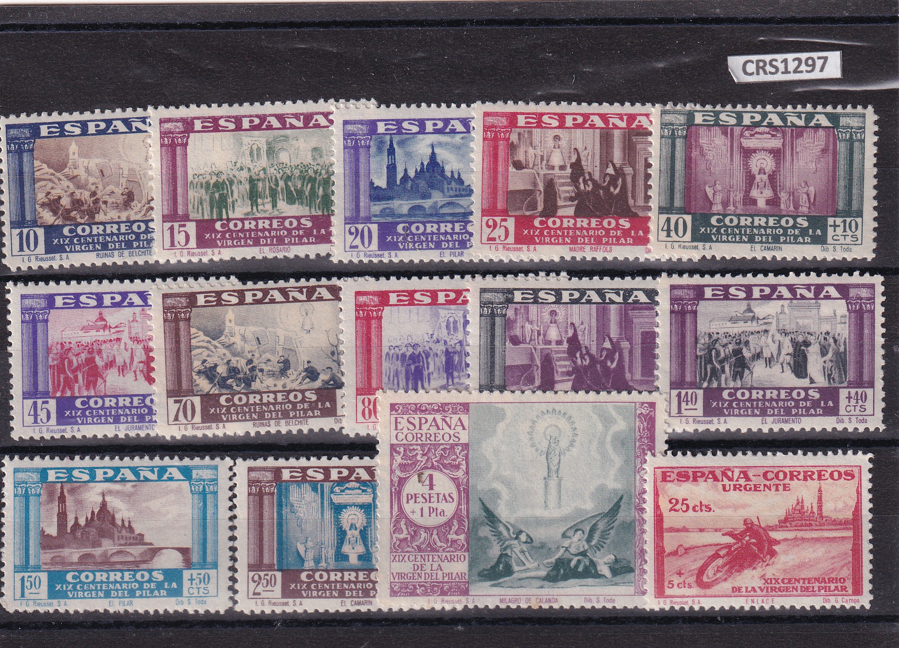 CRS1297 CRS1297 SELLOS ESPAÑA Nº CATALOGO 889/903 EXCEPTO 902 SIN CHARNELA - Imagen 1