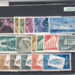 CRS702 SELLOS  AÑO 1956 COMPLETA CON CHARNELA