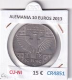 CR4851 MONEDA ALEMANIA 10 EUROS 2013 CU-NI