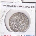 CR4853 MONEDA AUSTRIA 2 DUCADOS 1963 PLATA 0,8