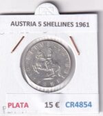 CR4854 MONEDA AUSTRIA 5 SHELLINES 1961 PLATA
