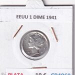 CR4868 MONEDA EEUU 1 DIME 1941 PLATA
