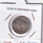CR4871 MONEDA EEUU 5 CENTIMOS 1925 CU-NI