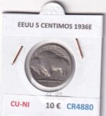 CR4880 MONEDA EEUU 5 CENTIMOS 1936E CU-NI