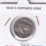 CR4881 MONEDA EEUU 5 CENTIMOS 1936E CU-NI