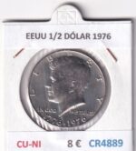 CR4889 MONEDA EEUU 1/2 DÓLAR 1976 CU-NI