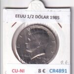 CR4891 MONEDA EEUU 1/2 DÓLAR 1985 CU-NI
