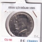 CR4892 MONEDA EEUU 1/2 DÓLAR 1985 CU-NI