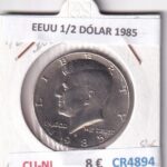 CR4894 MONEDA EEUU 1/2 DÓLAR 1985 CU-NI