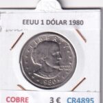 CR4895 MONEDA EEUU 1 DÓLAR 1980 COBRE