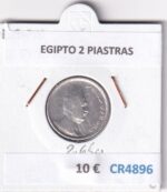 CR4896 MONEDA EGIPTO 2 PIASTRAS