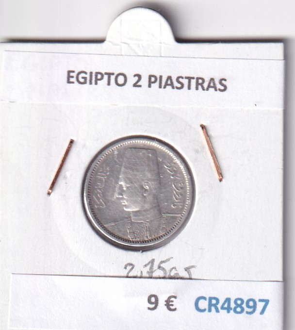 CR4897 CR4897 MONEDA EGIPTO 2 PIASTRAS - Imagen 1