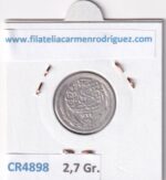 CR4898 MONEDA EGIPTO 2 PIASTRAS 1916-1921 PLATA - Imagen 2