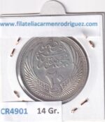 CR4901 MONEDA EGIPTO 20 PIASTRAS 1953-1958 PLATA - Imagen 2