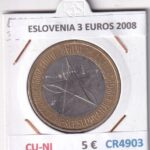CR4903 MONEDA ESLOVENIA 3 EUROS 2008 CU-NI