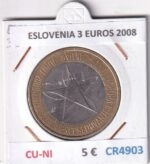 CR4903 MONEDA ESLOVENIA 3 EUROS 2008 CU-NI