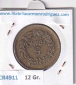 CR4911 MONEDA FRANCIA 5 FRANCOS 1939 ALUMINIO - Imagen 2