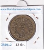 CR4912 MONEDA FRANCIA 5 FRANCOS 1940 ALUMINIO - Imagen 2