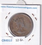 CR4933 MONEDA HONG-KONG 1 DÓLAR 1960 CU-NI - Imagen 2