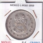 CR4941 MONEDA MEXICO 1 PESO 1959 NIQUEL