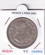 CR4943 MONEDA MEXICO 1 PESO 1961 NIQUEL