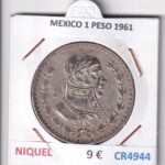 CR4944 MONEDA MEXICO 1 PESO 1961 NIQUEL