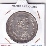 CR4949 MONEDA MEXICO 1 PESO 1961 NIQUEL