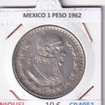 CR4951 MONEDA MEXICO 1 PESO 1962 NIQUEL