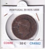 CR4982 MONEDA PORTUGAL 20 REIS 1888 COBRE