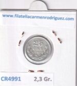 CR4991 MONEDA SUECIA 25 ORE 1914 PLATA - Imagen 2