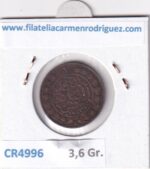 CR4996 MONEDA TUNEZ 1 KHARUB 1285 (1865) COBRRE - Imagen 2