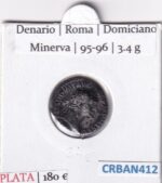 CRBAN412 MONEDA ROMANA DENARIO DOMICIANO MINERVA