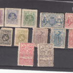CRBAR021 SELLOS BARCELONA SERIE 12 VIÑETAS SAN JORDY Y OTROS