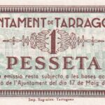 CRBL0576 BILLETE ESPAÑA TARRAGONA 1 PESETA 1937 SIN CIRCULAR