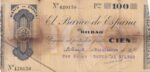 CRBL0590 BILLETE LOCAL ESPAÑA BILBAO 100 PESETAS 1936 BC