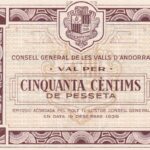 CRBL0616 BILLETE LOCAL ESPAÑA VAL PER 50 CENTIMOS RARO SIN CIRCULAR