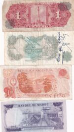 CRBL0627 LOTE DE 4 BILLETES EXTRANJEROS DIFERENTES MBC - Imagen 2