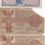 CRBL0628 LOTE DE 3 BILLETES ESPAÑOLES USADOS