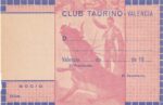 CRBL0634 CARNET TAURINO DE VALENCIA SIN USAR