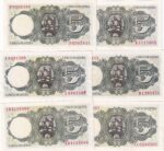 CRBS3411 LOTE 6 BILLETES ESPAÑA 5 PESETAS 1951 DIFERENTES SERIES S/C- S/C - Imagen 2