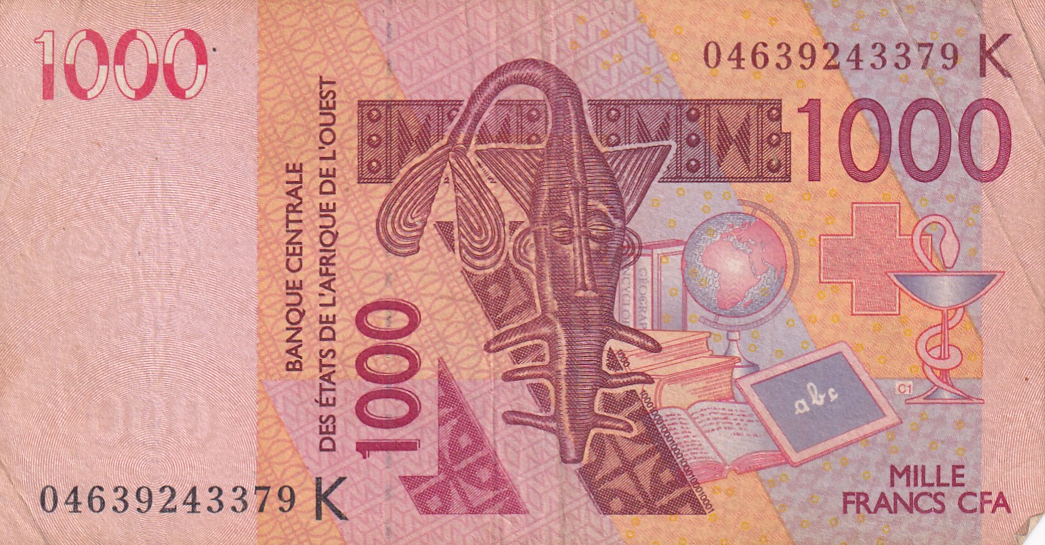 CRBX3015 CRBX3015 BILLETE AFRICA OESTE 1000 FRANCOS 2003 USADO - Imagen 1
