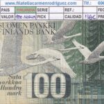 CRBX3205 BILLETE FINLANDIA 100 MARCOS 1986 MBC