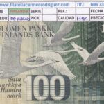 CRBX3207 BILLETE FINLANDIA 100 MARCOS 1986 MBC