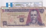 CRBX3209 BILLETE GUATEMALA 5 QUETZALES 1998 MC