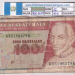 CRBX3210 BILLETE GUATEMALA 100 QUETZALES 1998 MC