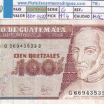 CRBX3211 BILLETE GUATEMALA 100 QUETZALES 2006 MBC